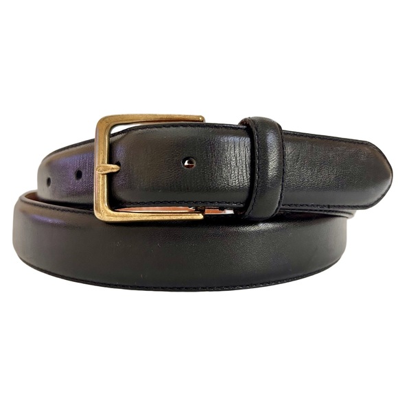 Polo Ralph Lauren Other - SOLD Polo Ralph Lauren Leather Belt Men's 42 Black Pony Leather Embossed Logo